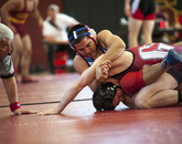 UA wrestler Wyatt Peña works on an opponent. Members of the team say UA Wrestling teaches them discipline and helps to build character. UA wrestler Wyatt Peña works on an opponent. Members of the team say UA Wrestling teaches them discipline and helps to build character.